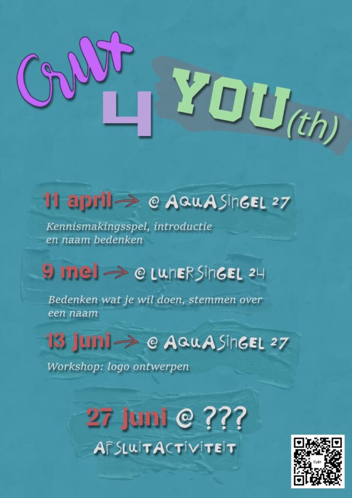 Jaarkalender van het jongerenwerk van CRUX